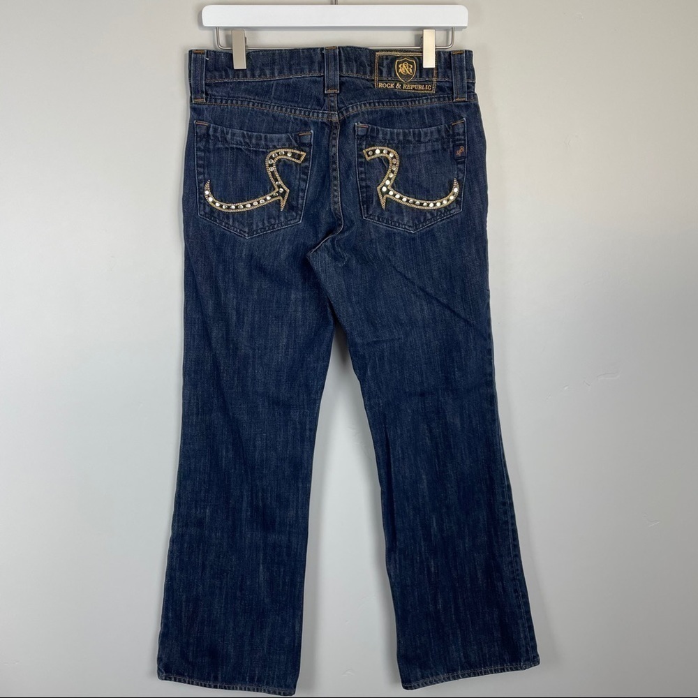 Rock & Republic Dark Wash Bootcut Jeans Size 30